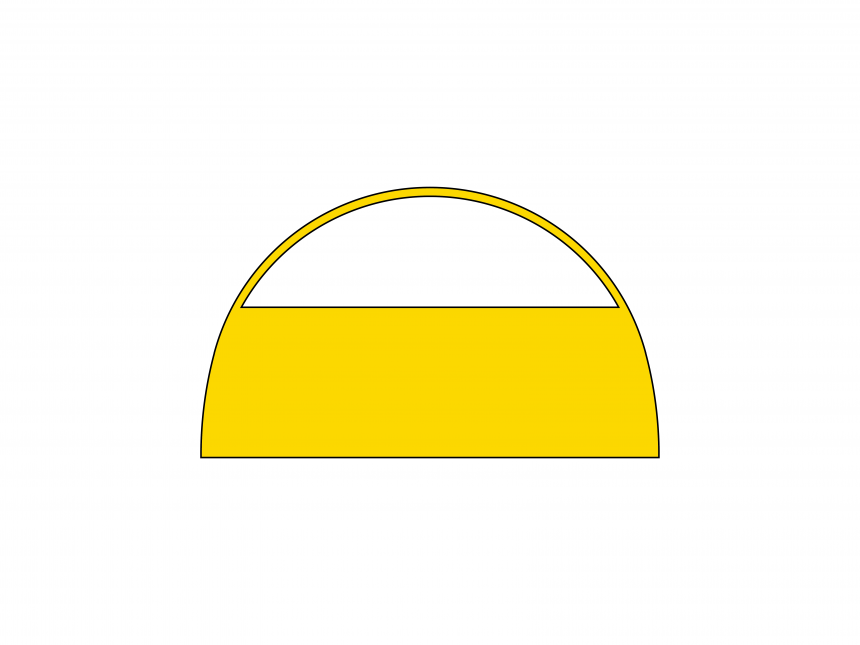 Aufblasbares Zelt Globe Seitenwand mit Fenster - 5 m Gelb