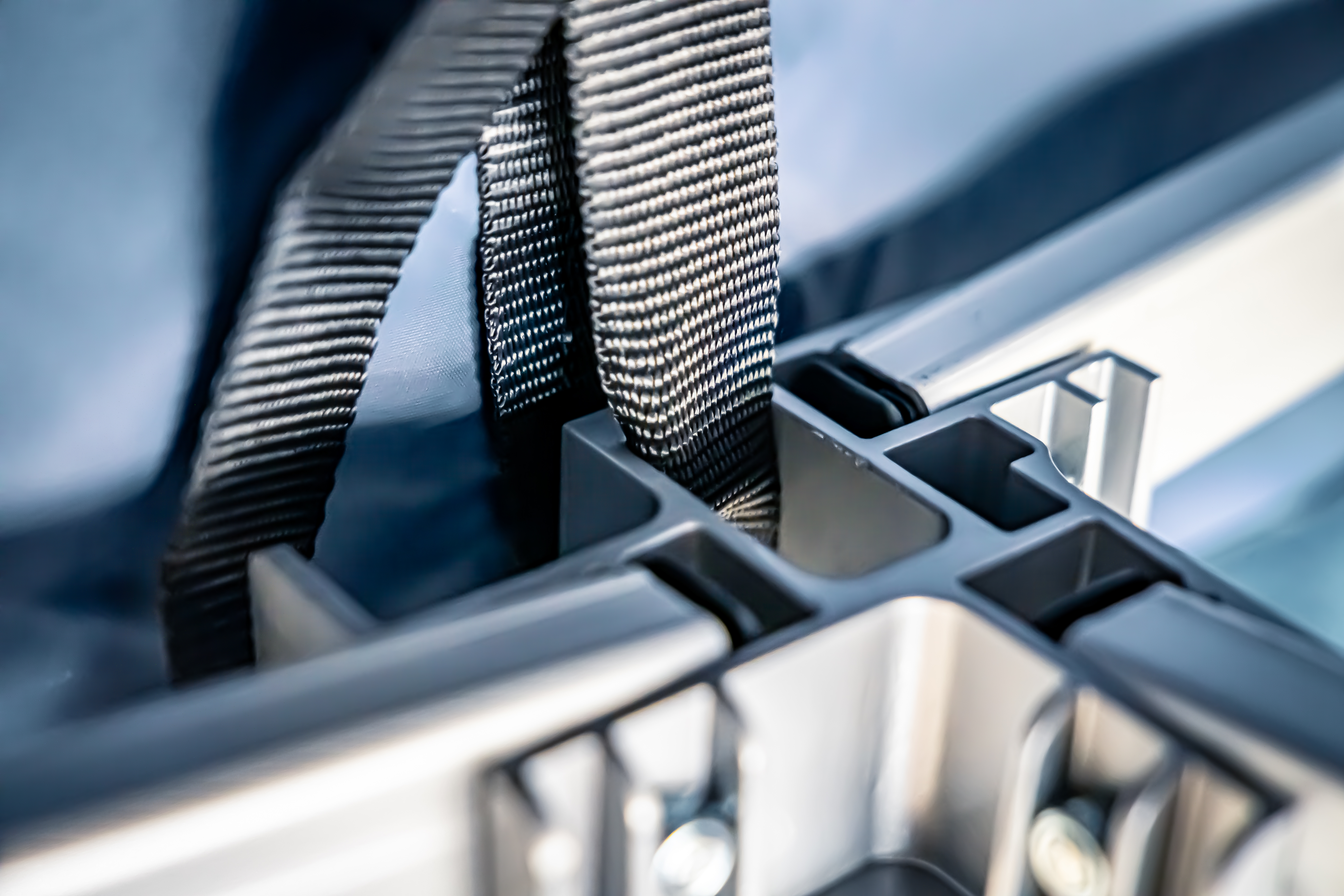 Faltpavillon AluLite mit Dachplane - 4 x 8 m - Polyester Creme