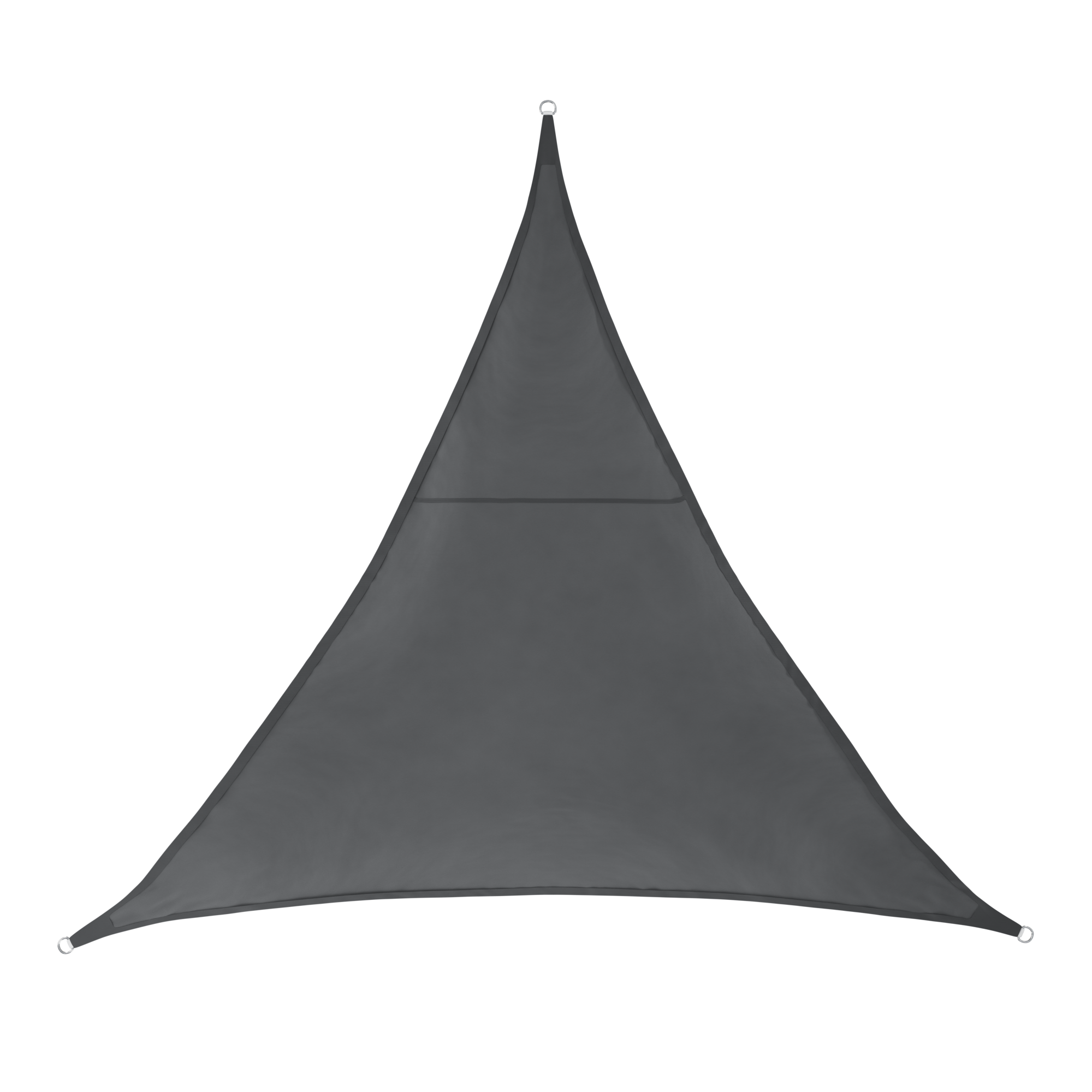 Schaduwdoek - driehoek - 3 x 3 x 3 m donkergrijs
