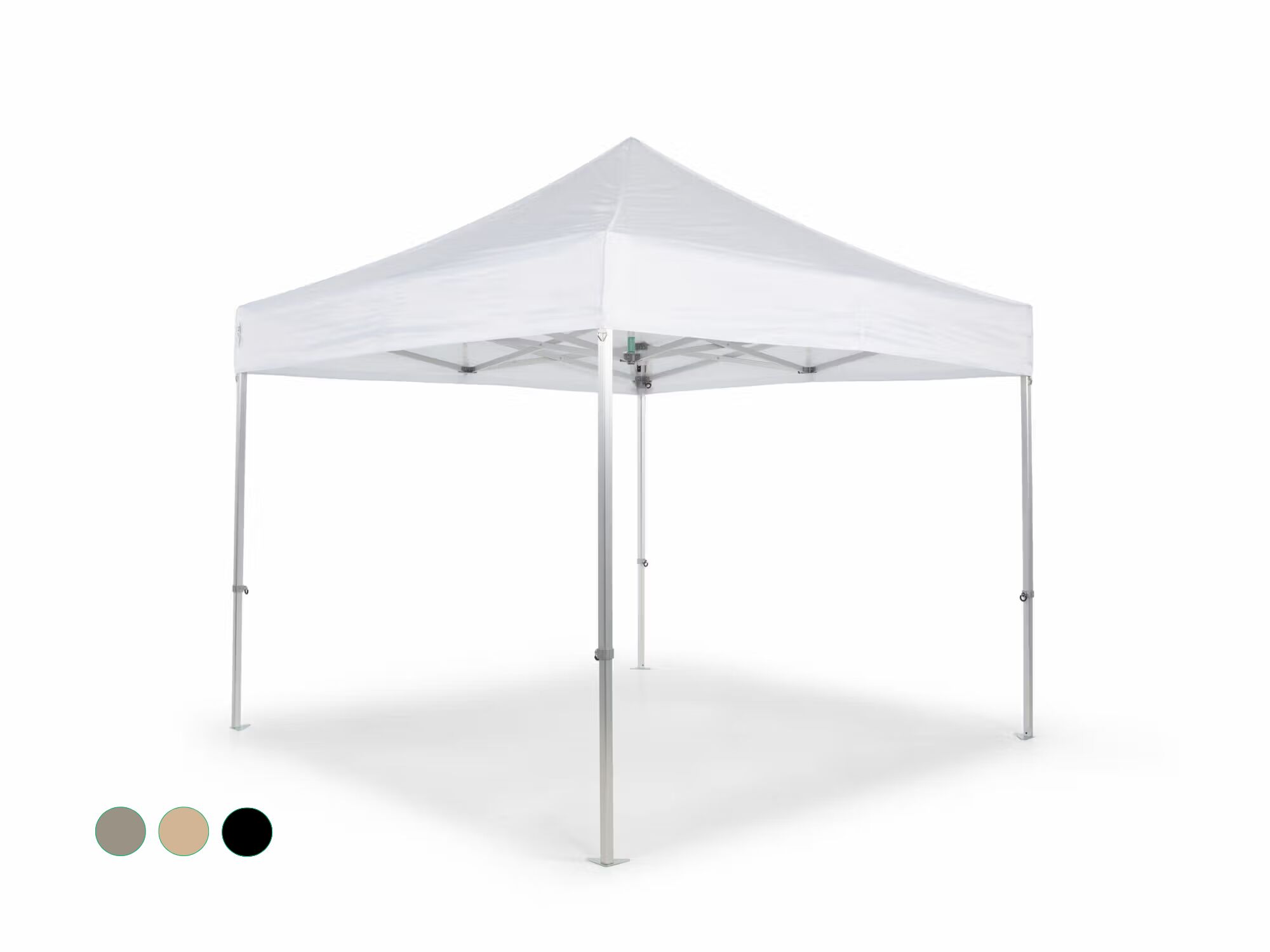 Vouwtent AluForce met dakzeil - 3x3m - PVC (mat) Wit
