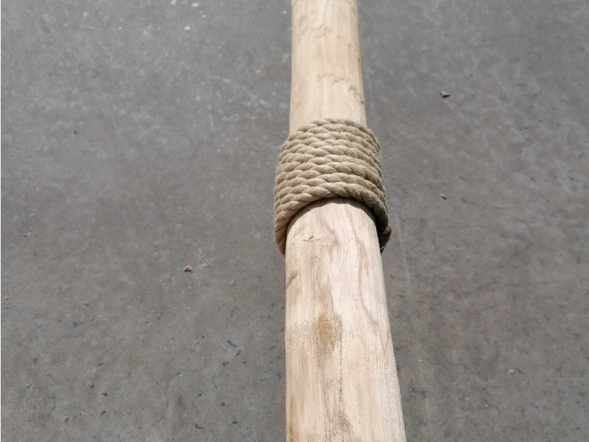 Decorative rope for wooden poles - 3 m Hempex rope - Set with staples