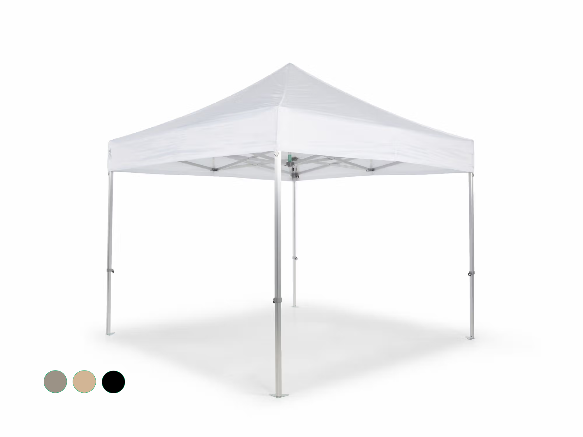 Vouwtent AluForce met dakzeil - 3x3m - PVC (mat) Wit
