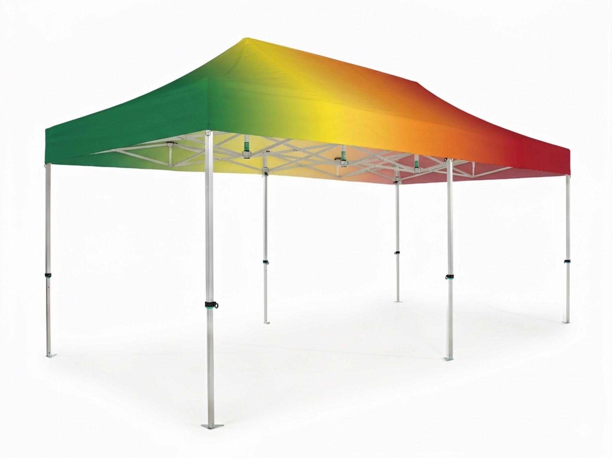 Carpa plegable AluForce con techo de poliéster - 3x6m impreso