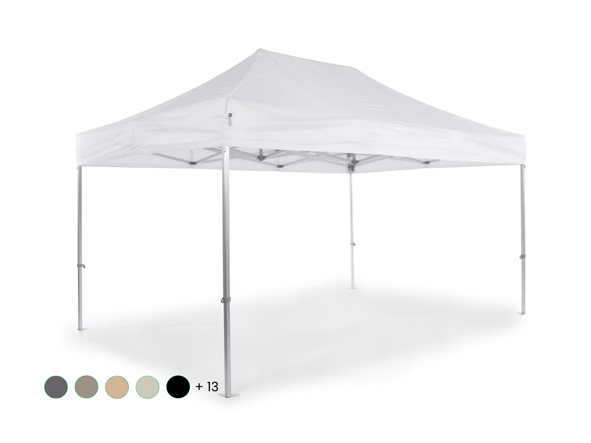 Folding tent AluLite with roof - 3x4,5m - Polyester White