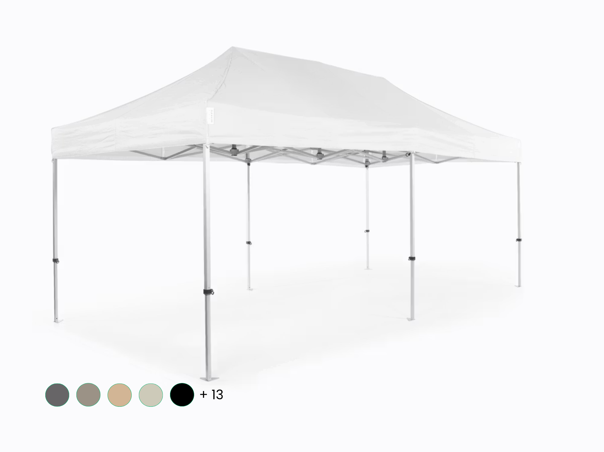 Folding tent AluForce with roof - 3x6m - Polyester White