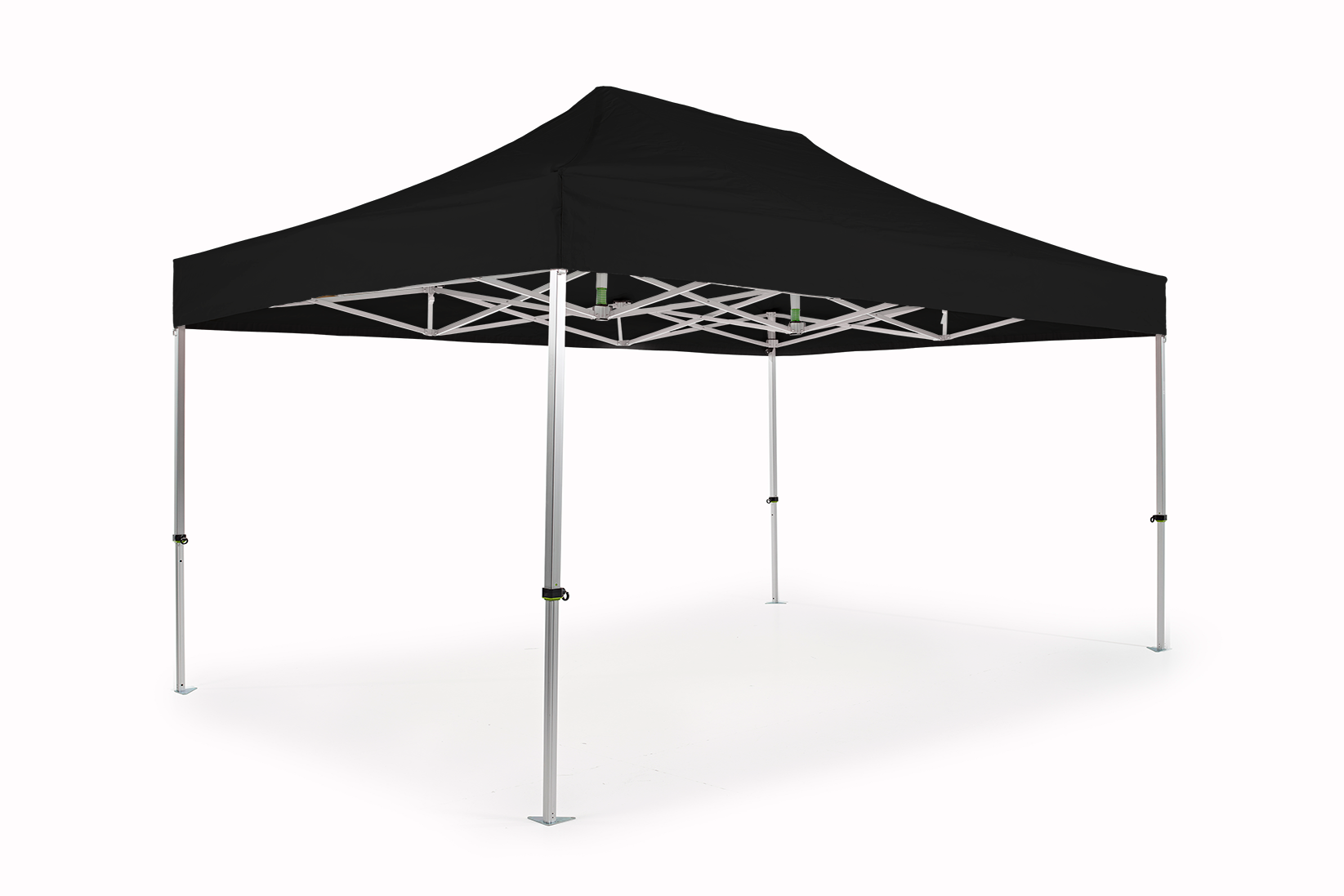 Tonnelle pliante AluLite avec bâche de toit - 3x4,5m - Polyester Noir