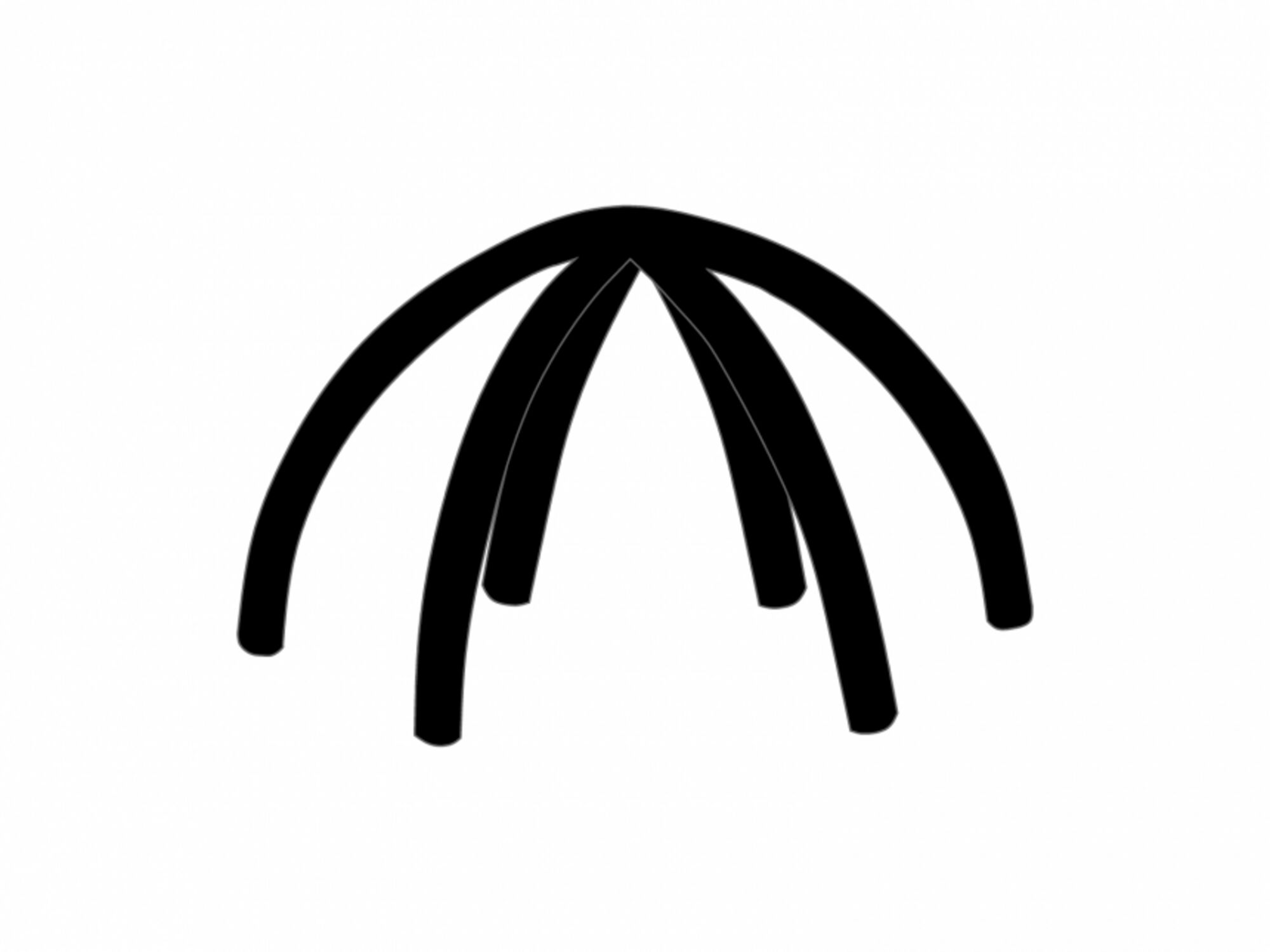 Aufblasbares Zelt Galaxy aufblasbarer Rahmen 10x10m Schwarz