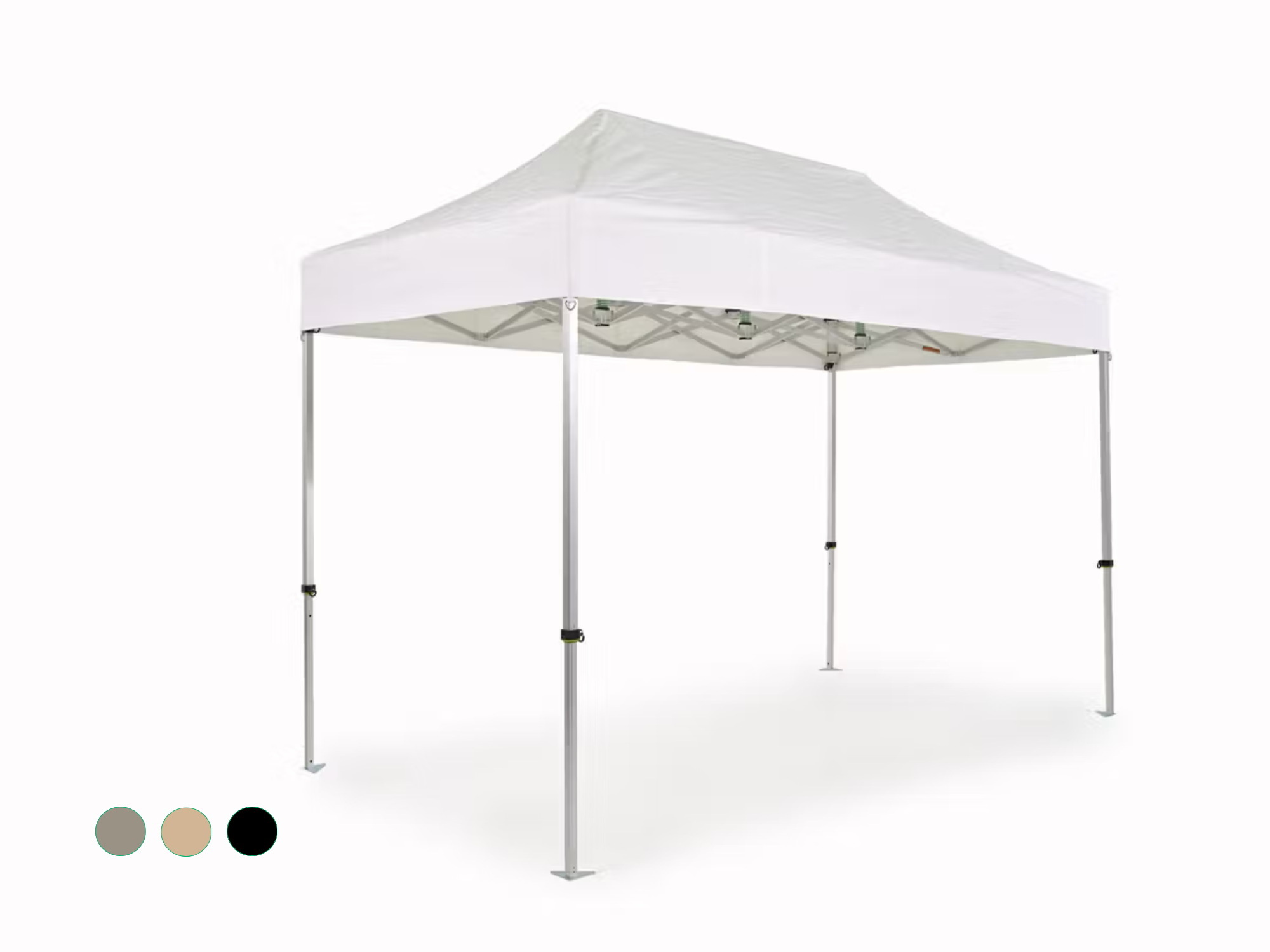 Folding tent AluForce with roof - 2x4m - PVC (matt) White