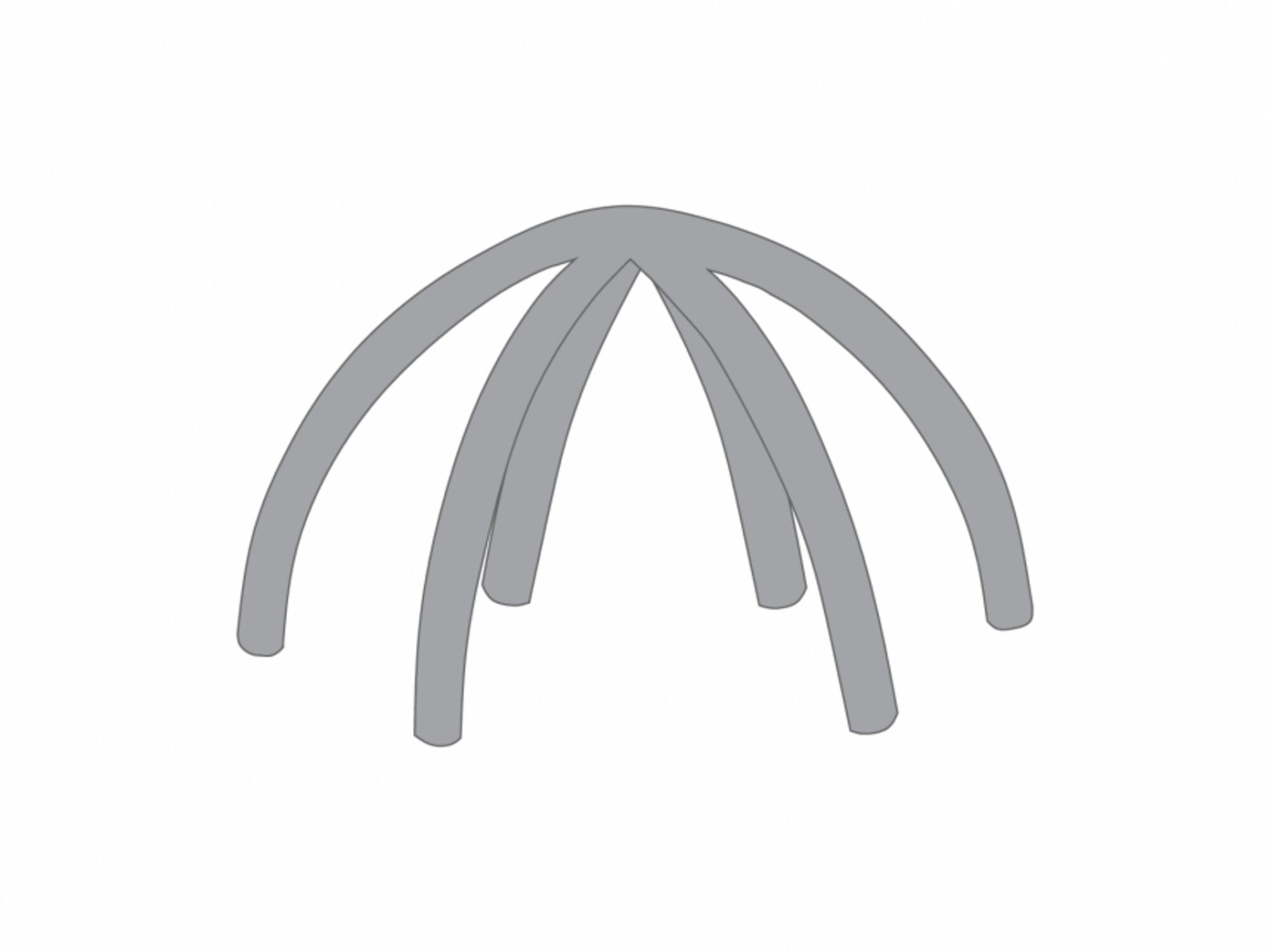 Opblaasbare tent Galaxy opblaasbaar frame 10x10m Grijs