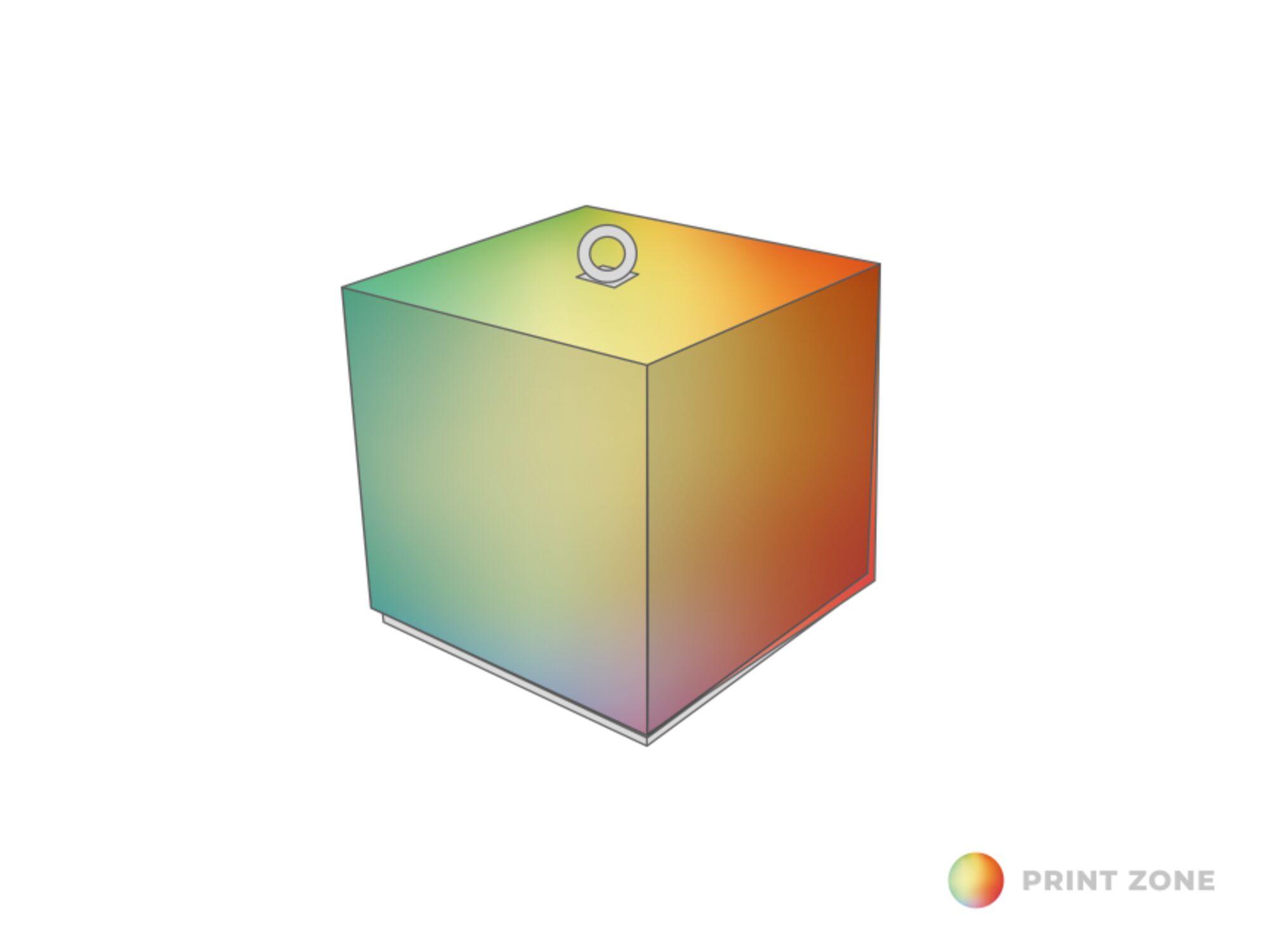 Bedrukte hoes uit pvc voor betonblok 145 kg bedrukt