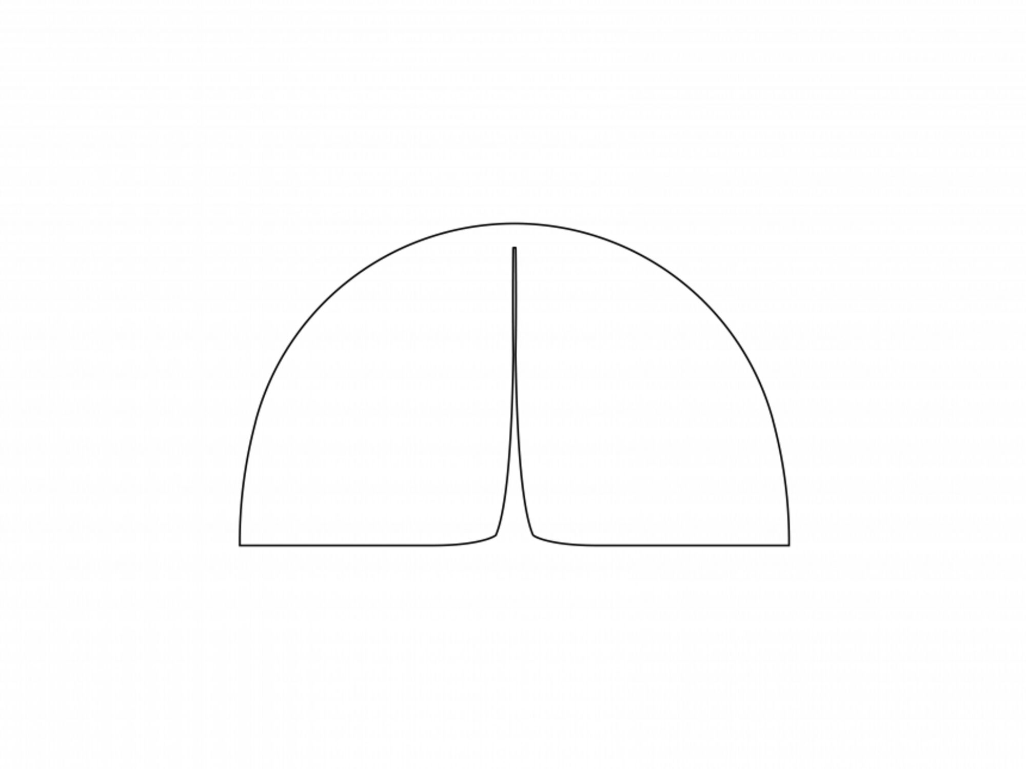 Opblaasbare tent Globe Zijwand deur (verticale rits) - 5m Wit