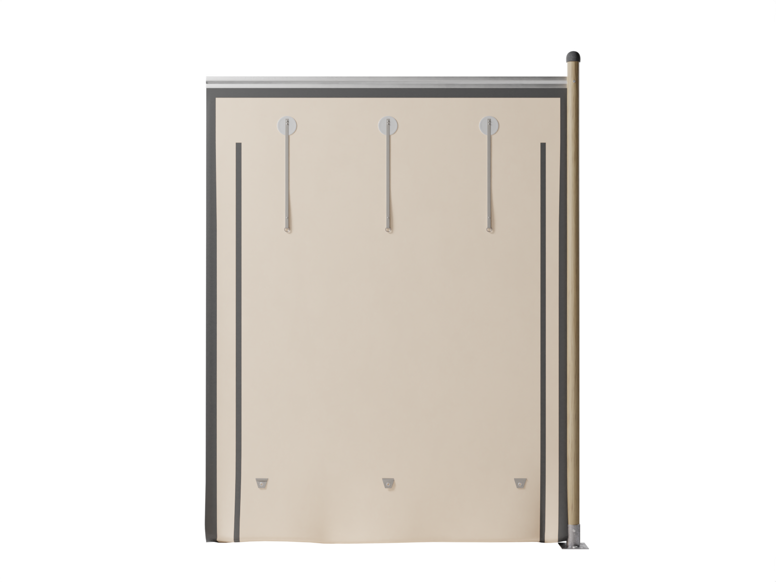 Paroi latérale Triflexx - extension - 2 x 2,75 m - sans fenêtre Sahara/Sahara