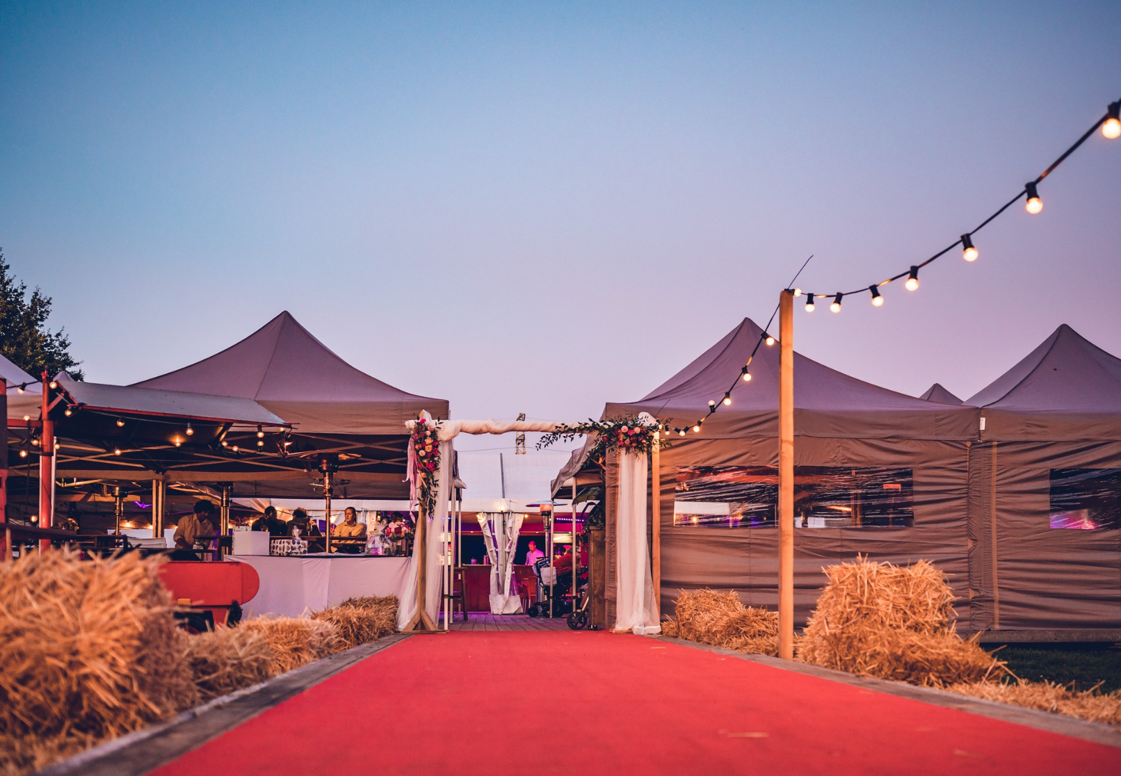 Folding tent AluForce with roof - 3x3m - Polyester White