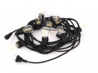 Føro Vintage string light warm white - set of 10 meter with 10 plastic led light bulbs