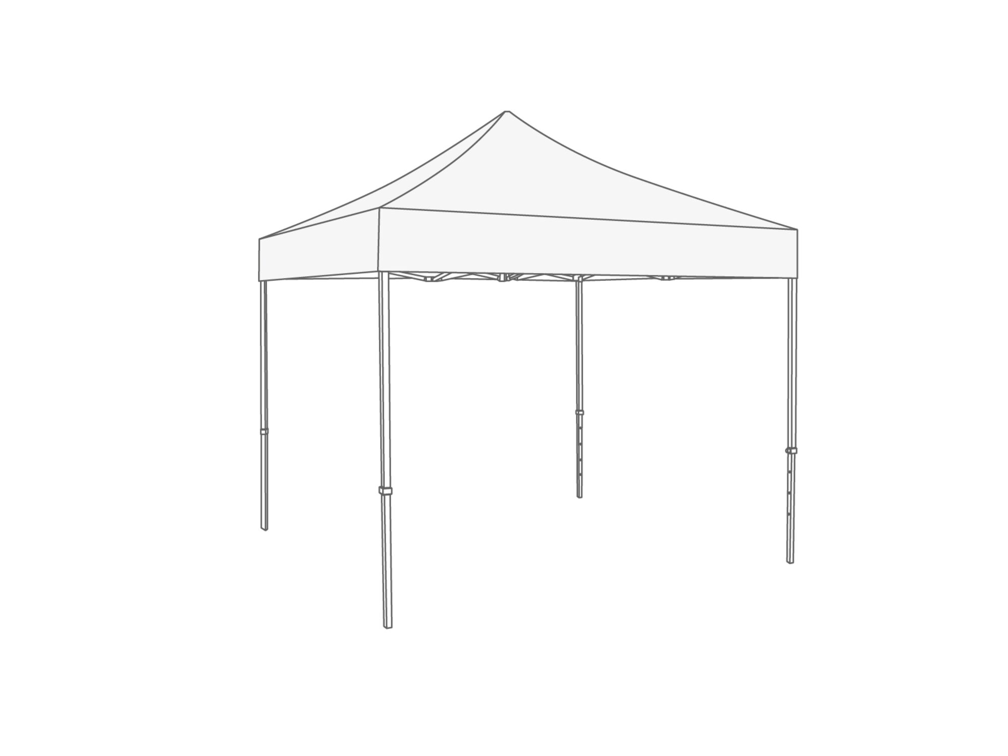 folding tent 3 x 3 white