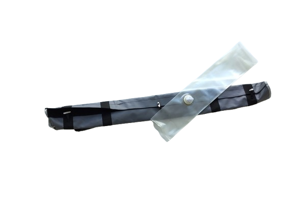 Water bag for sidewall inflatable tent