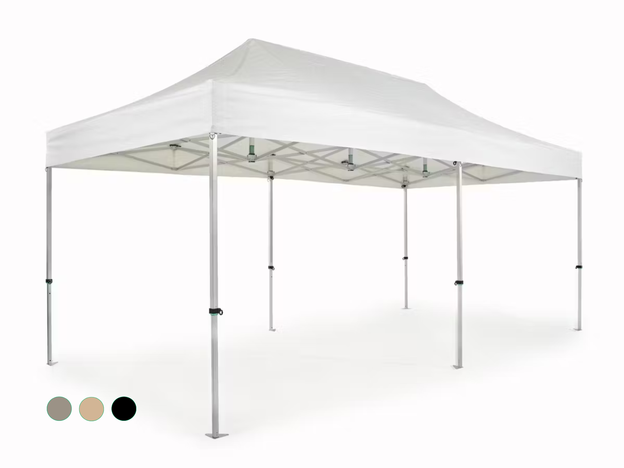 Folding tent AluForce with roof - 3x6m - PVC (matt) White